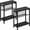 Black-2pcs, variant on Small Side Table for Small Space, 3-Tier Narrow End Table with Magazine Holder, Slim Nightstand, Skinny Snack Couch Table in Living Room, Bedroom, Study, Kitchen and Balcony (Greige)