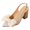 Beige, variant on Platform Sandals Women Fashionable Versatile European and Pointed Bow Thick Heels Large Size Women's Shoes Fashion Dress High Heels Beige 40