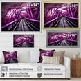 thumbnail image 4 of Designart "Dreaming of Looping on a Rollercoaster II" Architecture Floater Framed Wall Art Living Room, 4 of 7