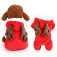 thumbnail image 2 of Cute Pet Dog Christmas Elk Costume Puppy Hoodie Coat Clothes For Dogs Cats Soft Coral Velvet Fleece Apparel, 2 of 12