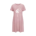 thumbnail image 4 of Censtreet Plus Size Nightgowns for Women Oversized Sleep Shirt Short Sleeve Nightshirt T-Shirt Dress Sleepwear, 4 of 5