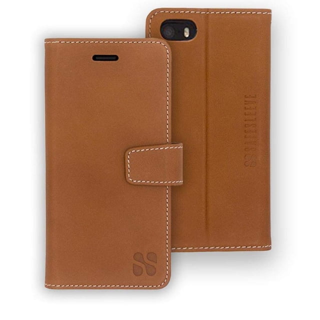 Funda SafeSleeve para iPhone 17 Pro bloqueadora de EMF de cuero