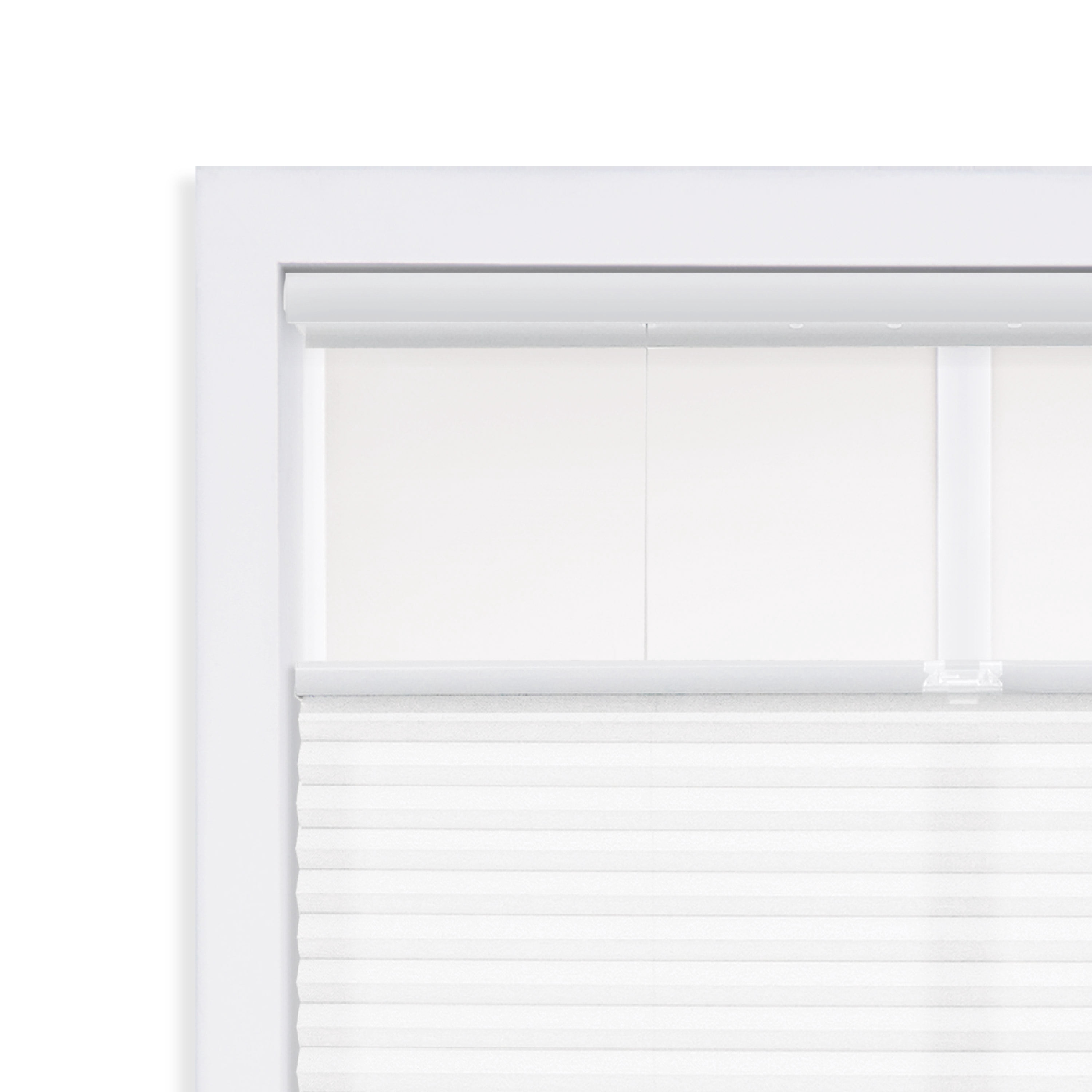Regal Living Cordless Light Filtering Top-Down Bottom-Up Cellular Shade, White - 53.5" W x 72" L