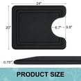 thumbnail image 2 of Smiry Memory Foam Toilet Rugs U-Shaped 20"x 24", Ultra Soft Absorbent Bathroom Rug, Non-Slip Machine Washable Contour Bath Rug, Black, 2 of 8