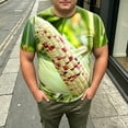 thumbnail image 2 of VBVC Men's 3D Fruit Print Funny Short Sleeve Tee , Novelty Crew Neck Casual T-Shirt For Men,Green,M-3XL, 2 of 6