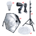 thumbnail image 2 of LINCO Photo Lighting Kit Softbox Light Kit with 5x6.7ft Backdrop Stand for Photography, 2 of 18