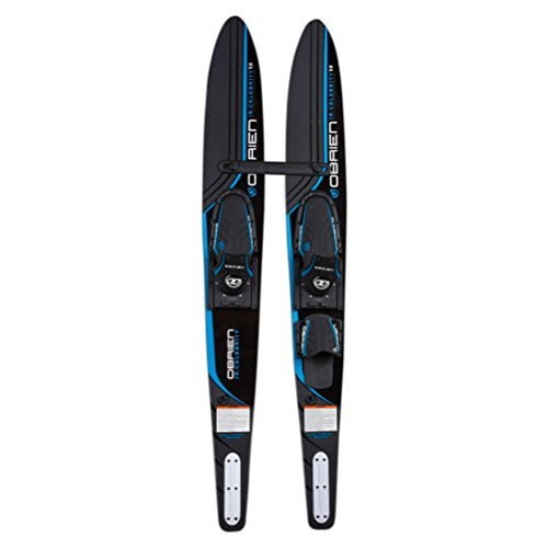 OBrien 58" Jr. Celebrity Combo Water Skis w X7 Bindings for Kids 2-Mens 7, Blue by