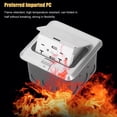 thumbnail image 3 of Desktop Power Strip, High Temperature Resistant Bounce Design Dual USB Table Outlet US Standard AC125V  for Office, 3 of 7