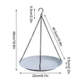 thumbnail image 2 of Bandeja colgante de comedero para pájaros para jardín al aire libre | Bandeja de baño grande para pájaros | Fácil mantenimiento y sin montaje | Sistema de ventilación resistente al moho | 22.5x23cm, 2 of 7