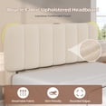 thumbnail image 6 of Afuhokles Queen Bed Frame with Storage Drawers and Headboard, Upholstered Platform Bed Frame, Adjustable Headboard, Cream White, 6 of 9