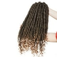 thumbnail image 3 of MesaSe 3 Packs Afro  Faux Locs Crochet Hair Extension with Curly Synthetic Crochet Braids Hair for Women, 3 of 6