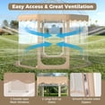 thumbnail image 3 of Pop Up Bubble Tent, 10 x 10 Ft Weather Pod with 2 Roll-Up Doors, Carrying Bag, 8-10 Person Igloo Tent Dome for Camping Backyard Beach Parks Winter Activities Outdoor Events, 3 of 9