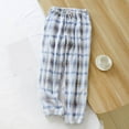 thumbnail image 2 of Winter Ladies Flannel Pajama Trousers Plaid Thickened Coral Warm Closing Trousers Home With Trousers Pockets Business Casual for Women Pants plus Size Womens Casual Pants Petite Short Summer, 2 of 3