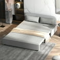 thumbnail image 5 of MUZZ Twin Size Pull Out Sofa Bed,Convertible Sleeper Couch Bed w/Matress for Living Room,Light Grey, 5 of 7