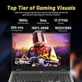 thumbnail image 4 of Lenovo LOQ 17.3" FHD 165Hz Gaming Laptop, Intel i5-13450HX, NVIDIA GeForce RTX 5050 8GB GDDR7, 32GB DDR5, 3TB Storage (2TB SSD +1TB Docking Station Set), Backlit Keyboard, Wi-Fi 6, Win 11, Gray, 4 of 8