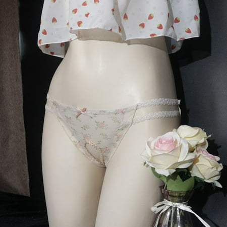 

Womens Sexy Lace Crotchless Panties Underwear Thongs G-Strings Briefs Knickers