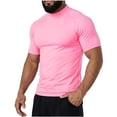 thumbnail image 2 of Kakii Compression Shirt Men Mock Turtleneck Short Sleeve Athletic Workout T Shirts Quick Dry Sports Undershirt Base Layer Tee Tops, 2 of 5