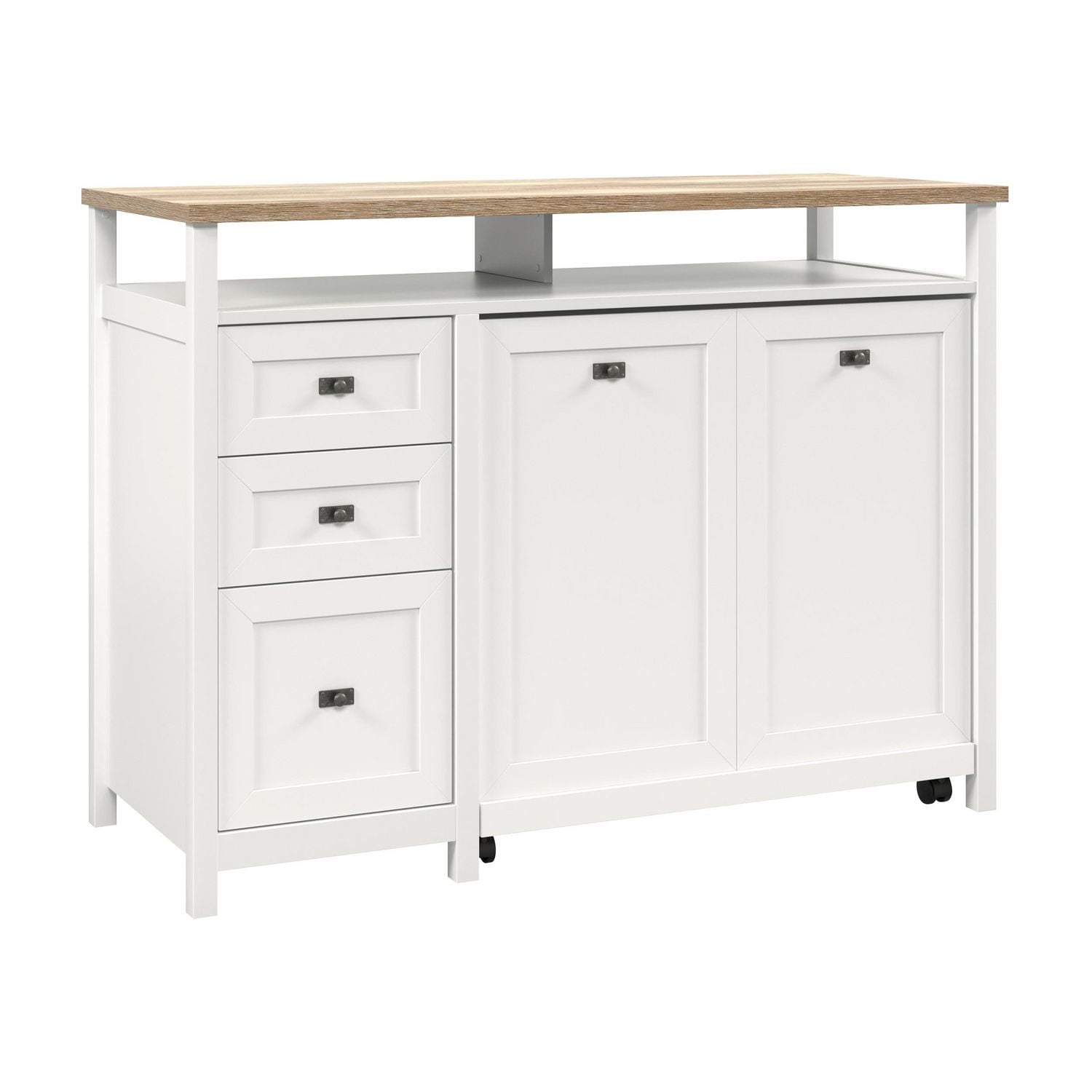Sauder Cottage Road® Credenza Desk, White, 430055