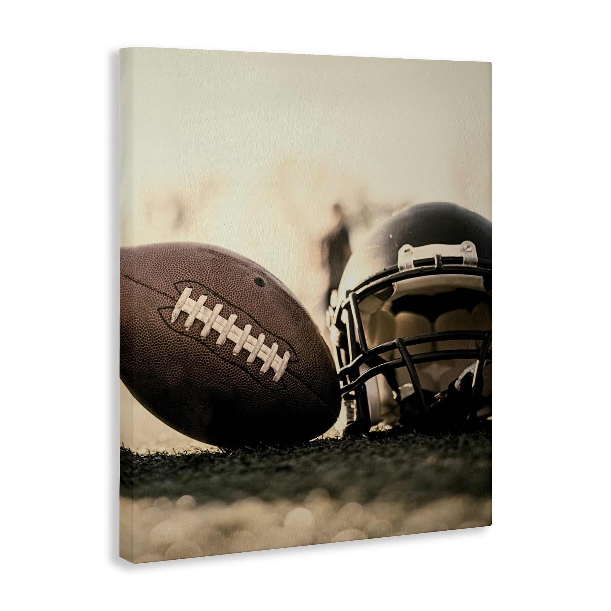 Stupell Industries Football Stand Alone Canvas Wall Art, design by Jesse Keith