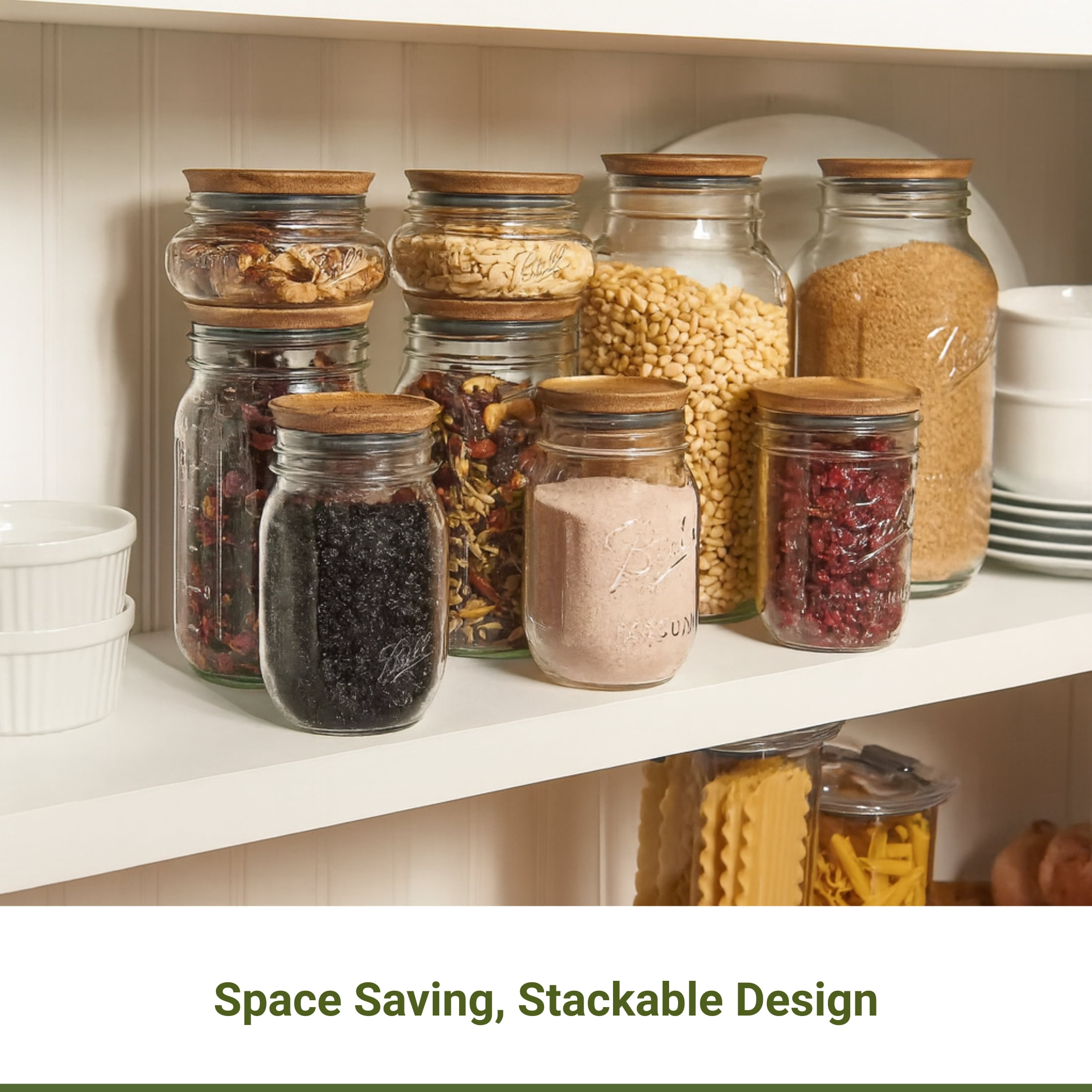 (4 pack) Ball Wooden Storage Lids, Regular Mouth, Ball Jar Lids, 3 Pack