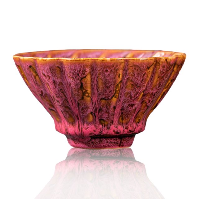 Taza de té kungfú chino, taza de té brillante Tianmu, hermosa taza de té Jianzhan, esmalte de colores, taza de té de cerámica de 135ml