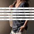 thumbnail image 3 of Helii Black Womens Tops Women's V Neck Half Sleeve Solid Casual Loose Fit Basic T-Shirt Top for Women, 3 of 6