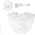 thumbnail image 3 of Camicover  Girls Peter Pan Detachable Fake Collar Half Blouse Dickey Doll Collar, 3 of 4