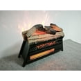 thumbnail image 3 of DUOSONG 23 Inch Electric Fireplace 3D Log Set Insert, Infrared Fireplace Heater For Indoor Antique Black Tempered Glass+Sheet Metal Furniture Primary Living Space Indoor Fireplaces & Accessories, 3 of 10
