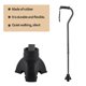 thumbnail image 3 of 2X Walking Stick End Tripod CANE TIP Self Standing Rubber NON-SLIP End Bottom, 3 of 5