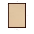 thumbnail image 3 of Contemporary Home Living 1.75' x 2.75' Tufted Solid Bordered Area Throw Rug - Brown, 3 of 5