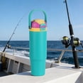 thumbnail image 3 of Ozark Trail 30oz Vacuum-Insulated Stainless Steel Dual Lid Insulated Tumbler, Double Wall Vacuum Insulated Travel Tumbler with Sip & Chug Lid,, Teal, 3 of 10