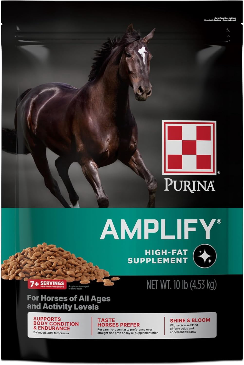 Manna Pro, Weight Accelerator for Senior Horses, 8lbs, with Omega