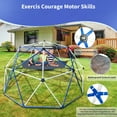 thumbnail image 6 of 10 FT Climbing Dome with Canopy, Dome Climber with Hammock for Kids 3-10, 1000 LBS Capacity, Be Applicable Garden, Backyard, Playground and More Indoor/Outdoor Places, 6 of 7