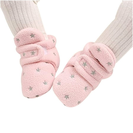 

AnuirheiH Newborn Infant Baby Star Print Sneaker Fleece Anti-slip Soft Sole Toddler Shoes 4$ off 2nd item