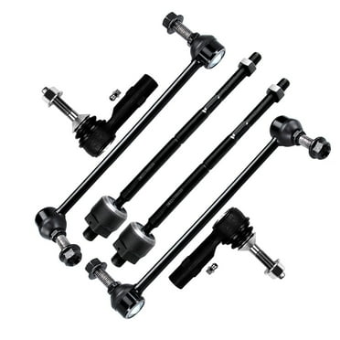 ECCPP Sway Bar Link Kit 2010 2011 2012 for Ford Flex for Ford Taurus for Lincoln MKS for Lincoln MKT - Inner Tie Rod Ends Outer Tie Rod Ends Front Sway Bar End Links