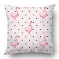 thumbnail image 1 of BOSDECO Housse de Coussin Motif Flamant Tropical 18x18 Pouces, 1 of 1