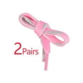 thumbnail image 3 of INSPIRE CHIC 2 Pairs Flat Colorful Fashion Shoelaces for Shoes Boots Sneakers Pink 120cm/47.2", 3 of 6