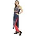thumbnail image 2 of Bimba Women Chic Style Printed Kurta Kurti Trendy Summer Tunic Top Blue Blouse, 2 of 7