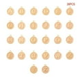thumbnail image 3 of 26 Pieces Initial Letter Charms Handmade Hanging Pendant Double-sided Alloy Charm DIY Crafting Earring Using Accessories Peach Color, 3 of 6