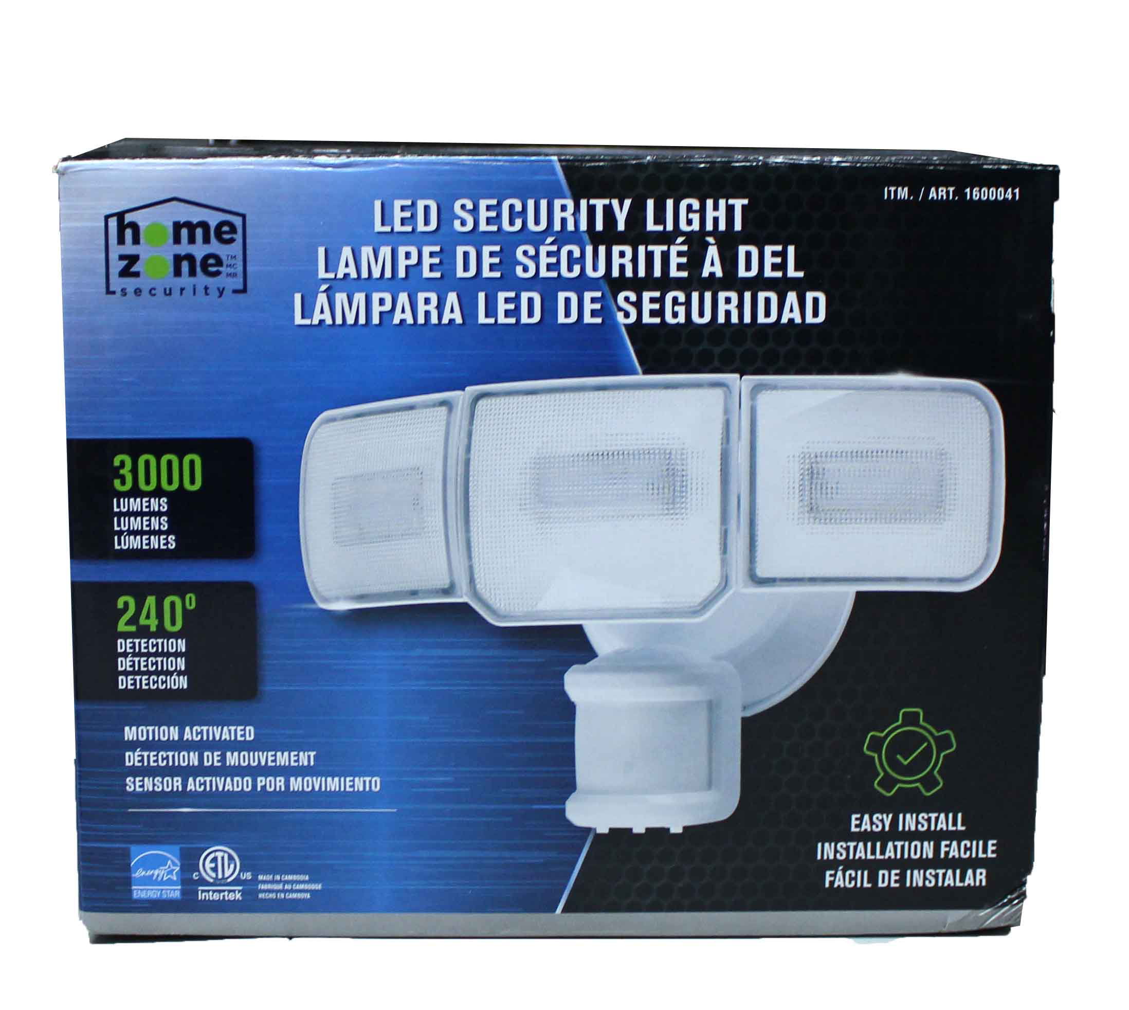 Outdoor Hardwired 3000K LED Wall Light Details about   Home Zone Security LED Wall Pack Light 