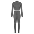 thumbnail image 5 of Two Piece Workout Sets For Women Tank Top Matching High Waist Booty Lifting Shorts Gym Yoga Active Wear Outfits Gym Yoga Active Wear Outfits Sports Bra Gym Clothes Sets (M,Grey), 5 of 6