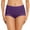 Purple, variant on Women Fashion Solid Mid Waist Lace Comfortable Breathable Underwear Feel Foxy Booster Panties Surprise Underwear Pack for Women Underwear for Women Firm Women plus Size Hi Cut Panties for Women
