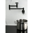thumbnail image 3 of Kingston Brass KS8100RX Belknap Wall Mount Pot Filler Faucet, Matte Black, 3 of 7