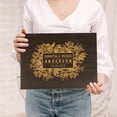 thumbnail image 1 of Darling Souvenir Personalized Engraved Laser Cut Wedding Guest Book Wooden Cover Sign-in Book Registry Guestbook Scrapbook-1H, 1 of 7