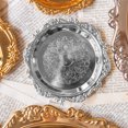thumbnail image 4 of Retro European Gold Metal Tray, Compact Jewelry Organizer, Photo Prop, Dessert Plate, Stylish Home Accessory, Lightweight Metal Construction, 4 of 6