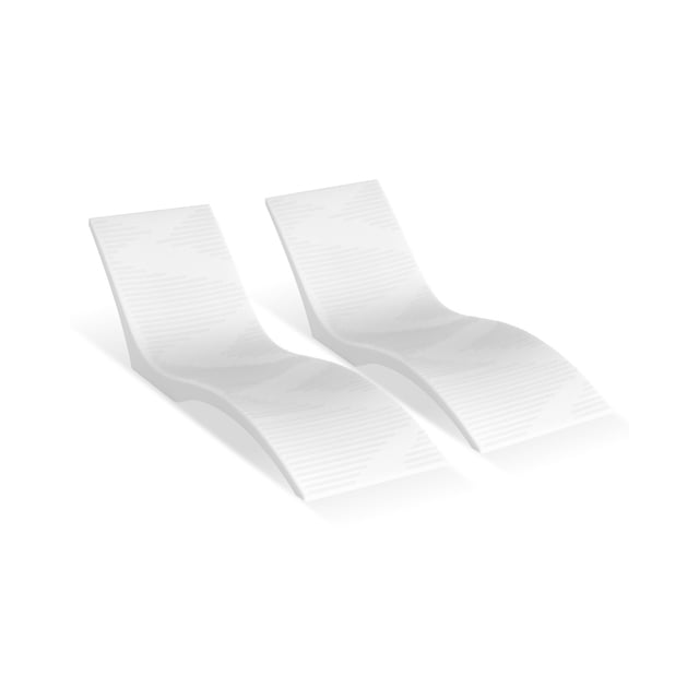 VEVOR Chaises Longues de Piscine 2 Pcs Chaise Longue Intérieure Étagère de Piscine