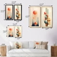 thumbnail image 4 of Designart "Vintage Love Mystery Flowing Illustration II" Modern Geometric Framed Wall Art Set Of 2 - Modern Blue Framed Canvas Set For Living Room Decor, 4 of 6