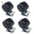 thumbnail image 1 of Koszal 4 Pcs Roue Pivotante Universelle 2 Pouces Plongeur Fileté Accessoires Fiables Roue de Chaise Lisse pour Chaise de Bureau, 1 of 8