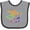Heather and Black, variant on Inktastic Music Notes Musical Boys or Girls Baby Bib