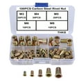 thumbnail image 4 of unbranded 100pcs Steel Flat Nuts Simple Metal Nuts For Professionals In Aviation, 4 of 7